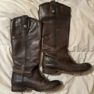 Frye tall brown boots